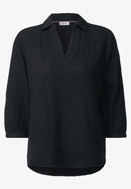 Blouse en mousseline Black