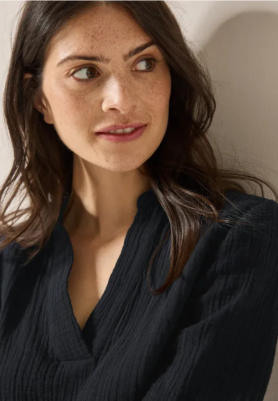 Blouse en mousseline Black