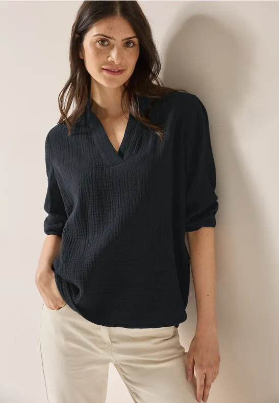Blouse en mousseline Black