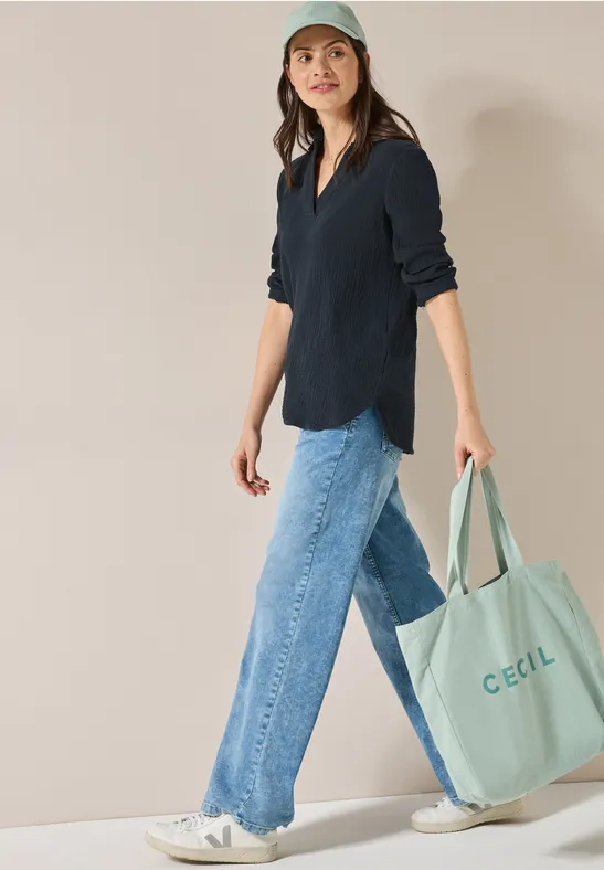 Blouse en mousseline universal blue