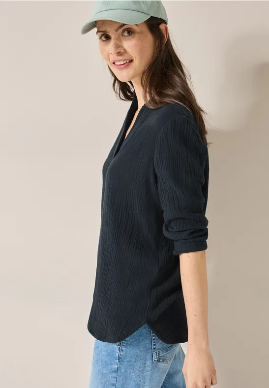 Blouse en mousseline universal blue