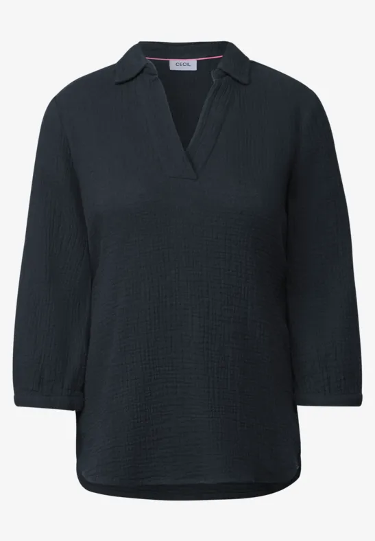 Blouse en mousseline universal blue