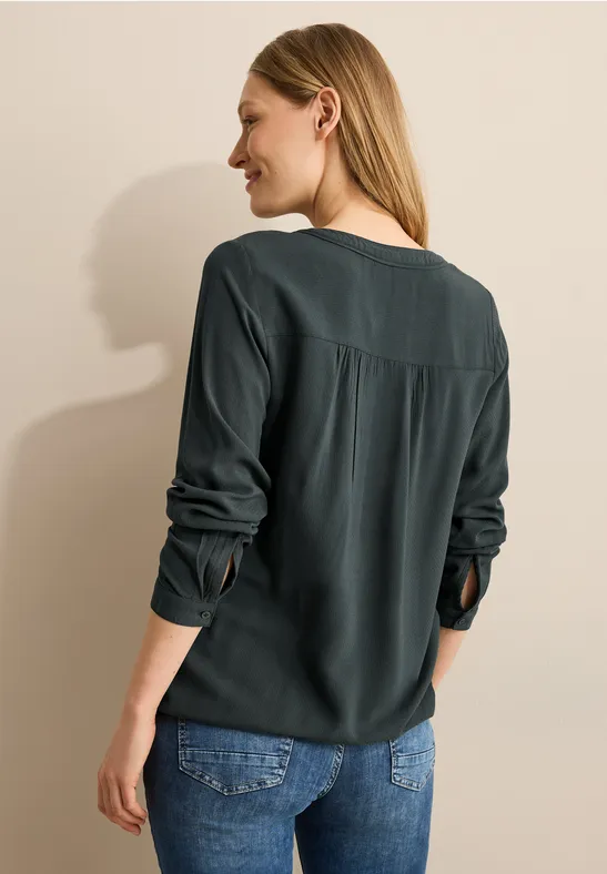 Blouse en couleur unie slate khaki