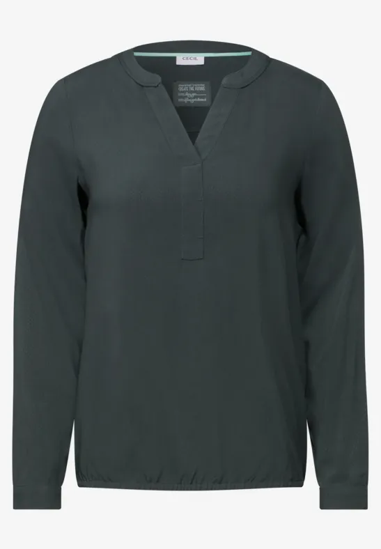 Blouse en couleur unie slate khaki
