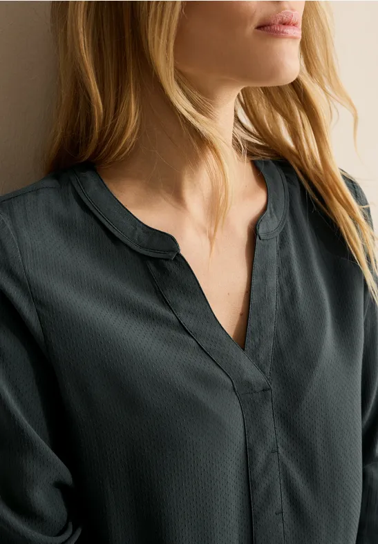 Blouse en couleur unie slate khaki