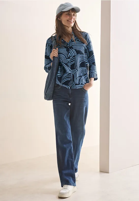 Blouse à motifs universal blue