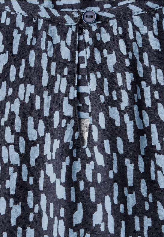 Gemusterte Bluse universal blue