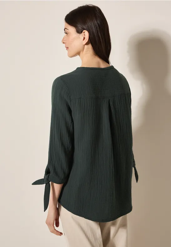 Musselin Bluse slate khaki