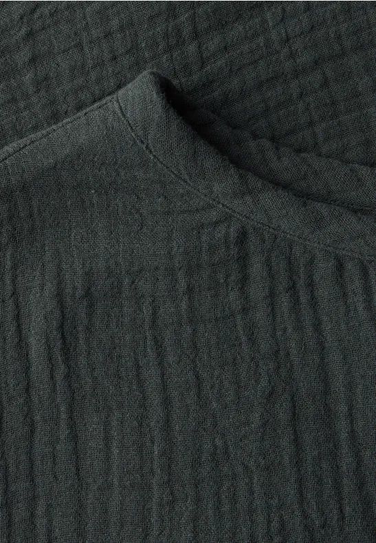 Musselin Bluse slate khaki