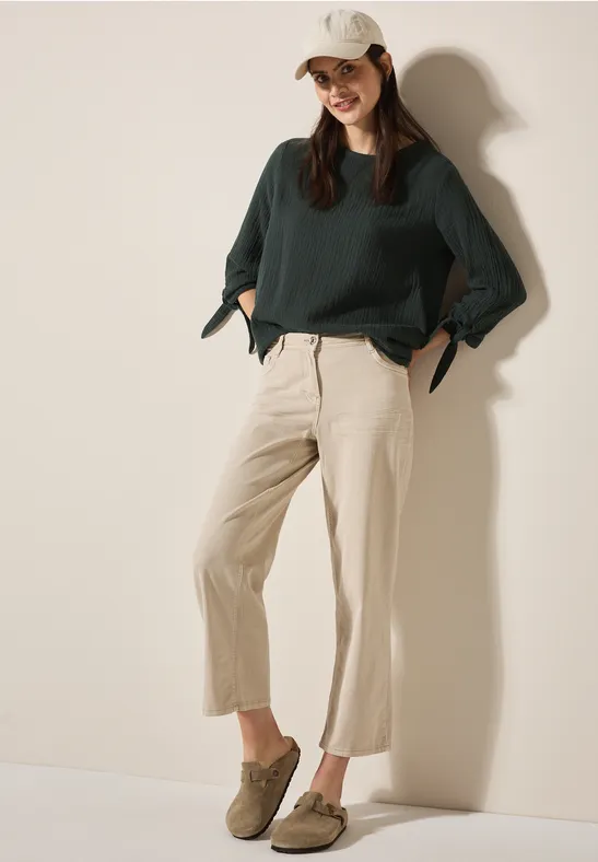 Musselin Bluse slate khaki