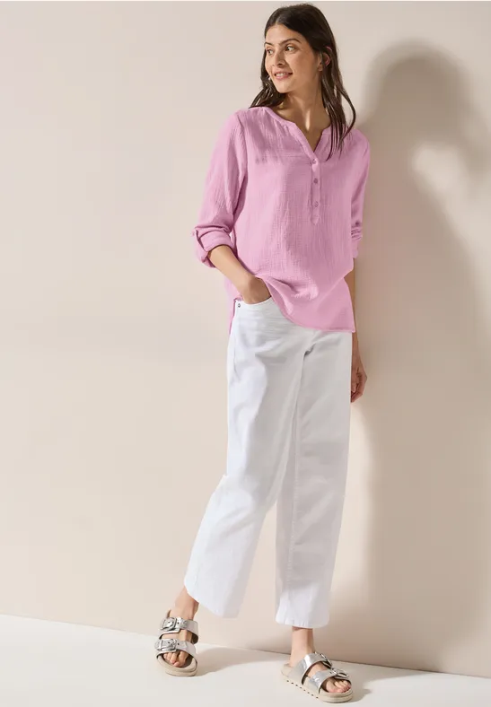 Blouse en mousseline cherry blossom pink