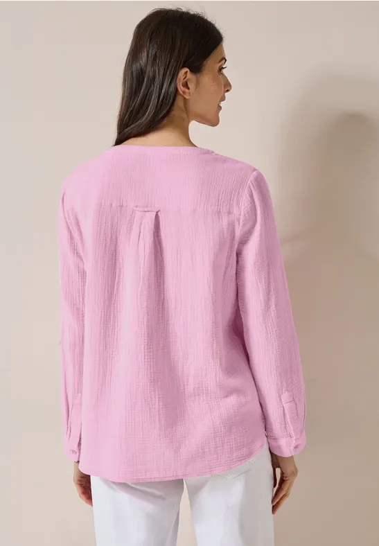 Blouse en mousseline cherry blossom pink