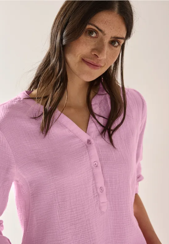 Blouse en mousseline cherry blossom pink