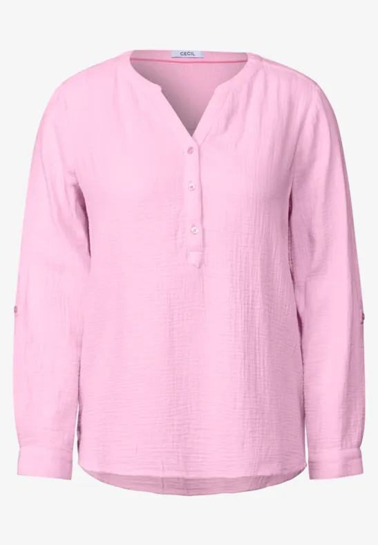 Blouse en mousseline cherry blossom pink