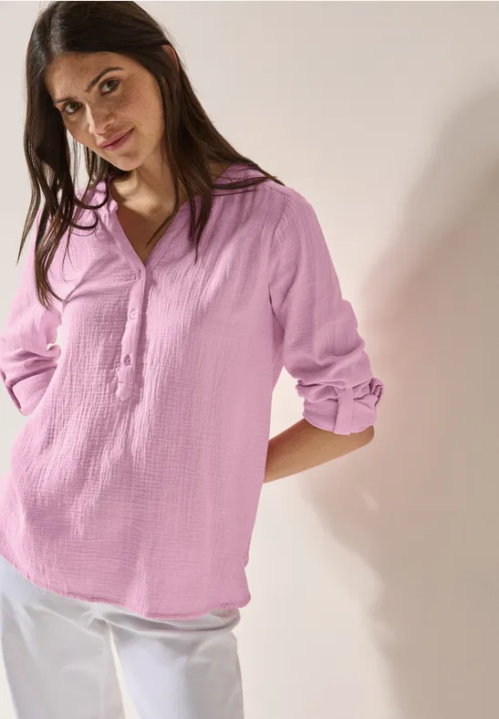 Blouse en mousseline cherry blossom pink