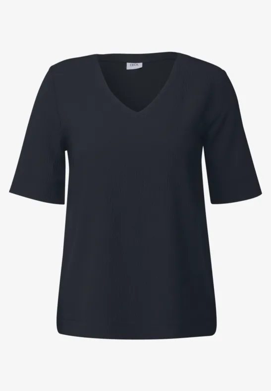Strukturbluse universal blue