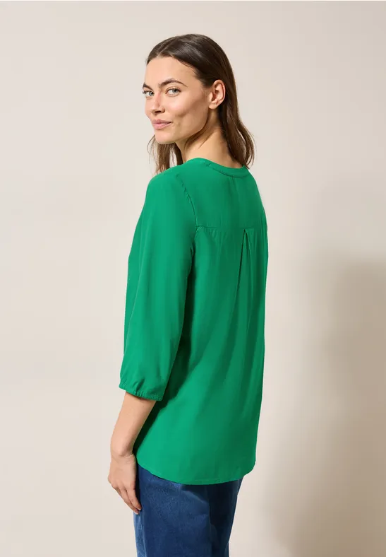 Blouse en couleur unie garden green