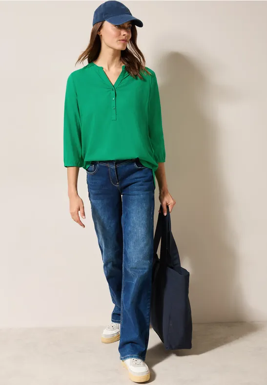 Blouse en couleur unie garden green