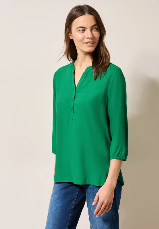 Blouse en couleur unie garden green