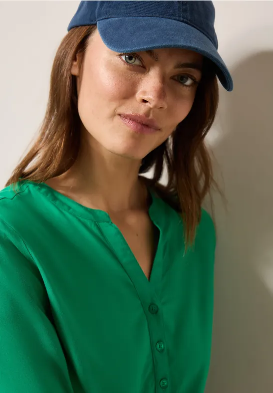 Blouse en couleur unie garden green
