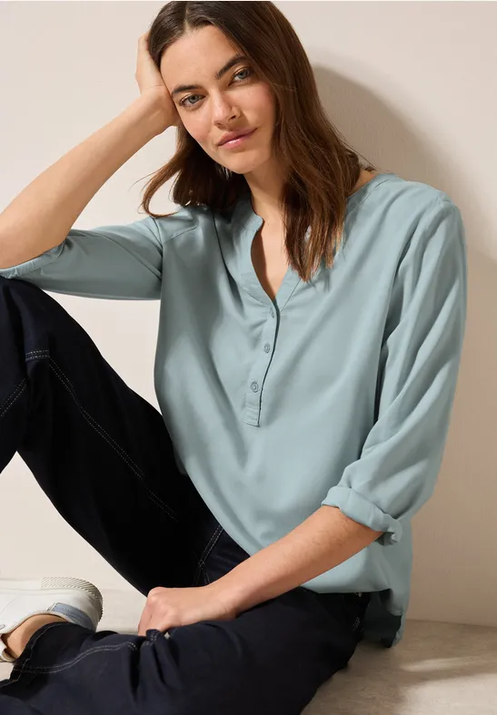 Blouse en couleur unie cool salvia green