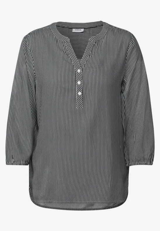 Blouse à rayures slate khaki