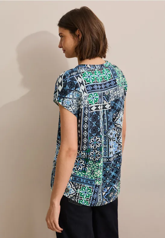 Blouse imprimée universal blue