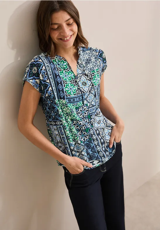 Blouse imprimée universal blue