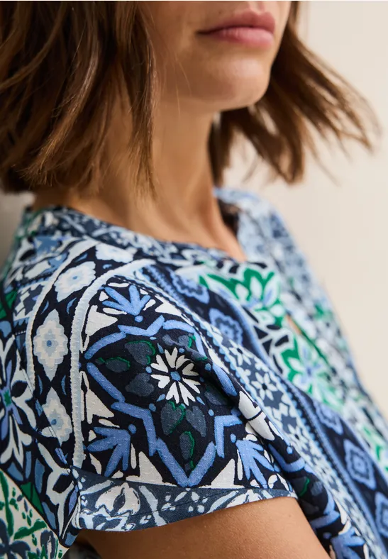 Blouse imprimée universal blue