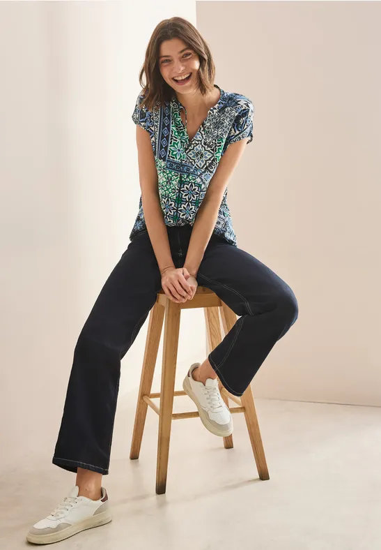 Blouse imprimée universal blue