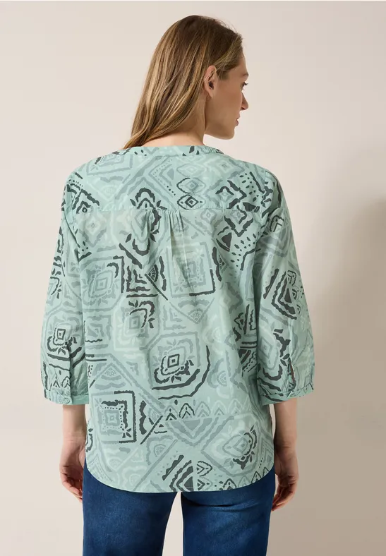 Blouse imprimée matcha green