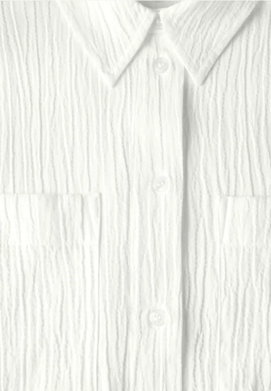 Strukturbluse vanilla white