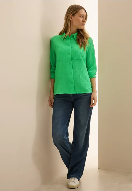 Chemisier structuré iced neon green