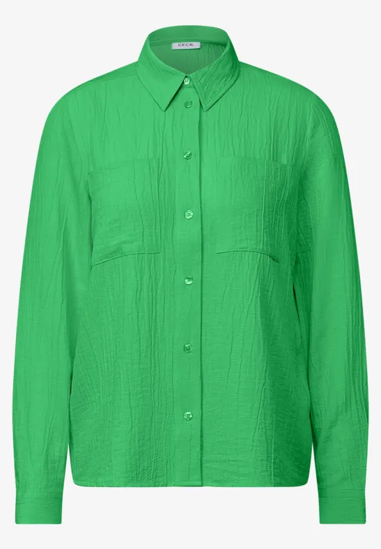 Chemisier structuré iced neon green
