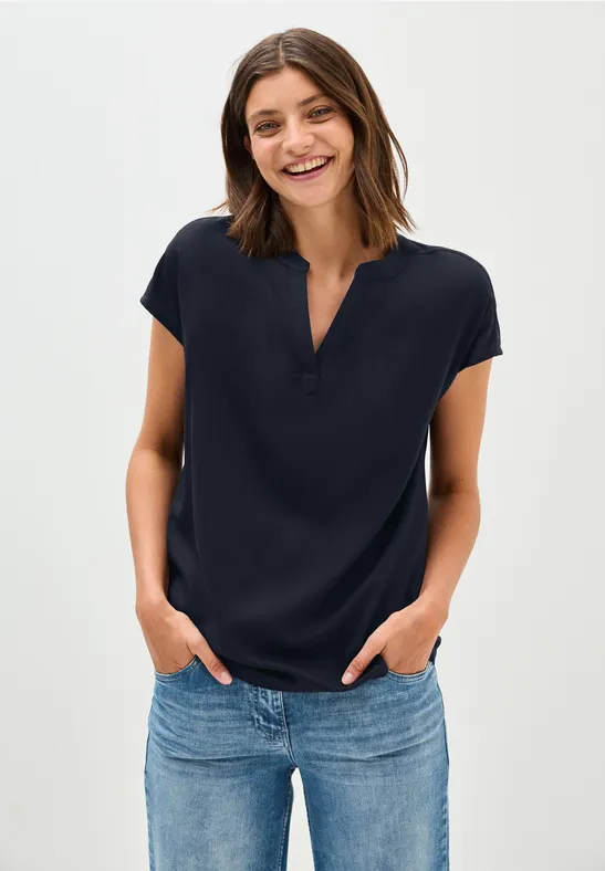 Chemisier en couleur unie universal blue