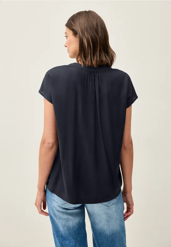 Chemisier en couleur unie universal blue