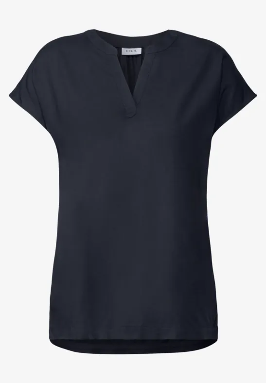 Chemisier en couleur unie universal blue