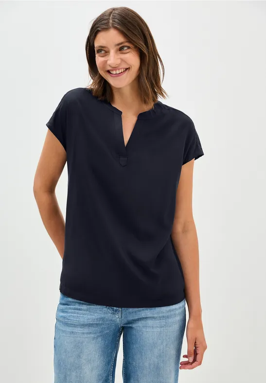 Chemisier en couleur unie universal blue