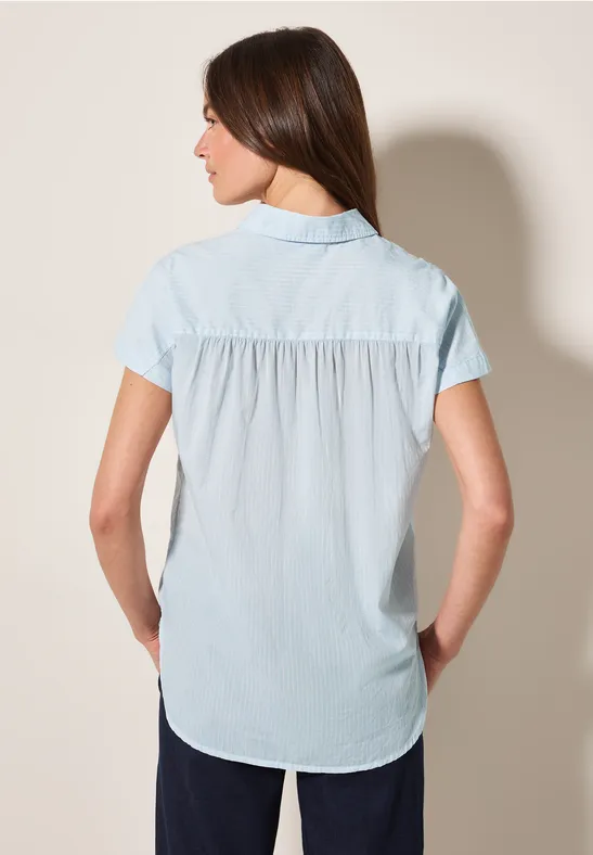 Chemisier à rayures pastel blue
