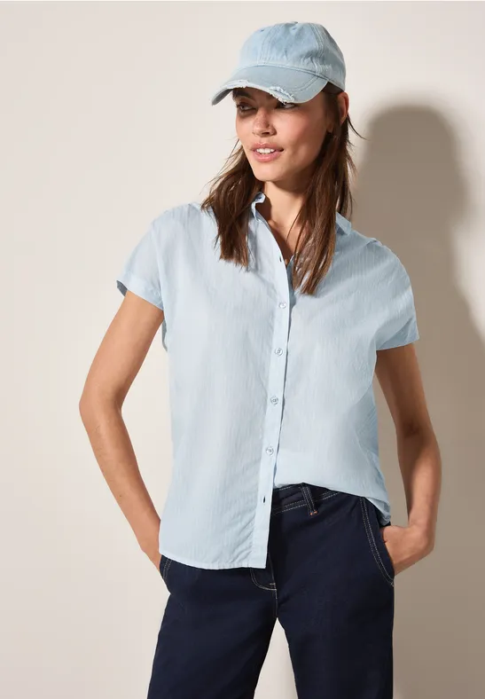 Chemisier à rayures pastel blue