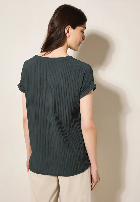 Strukturbluse slate khaki