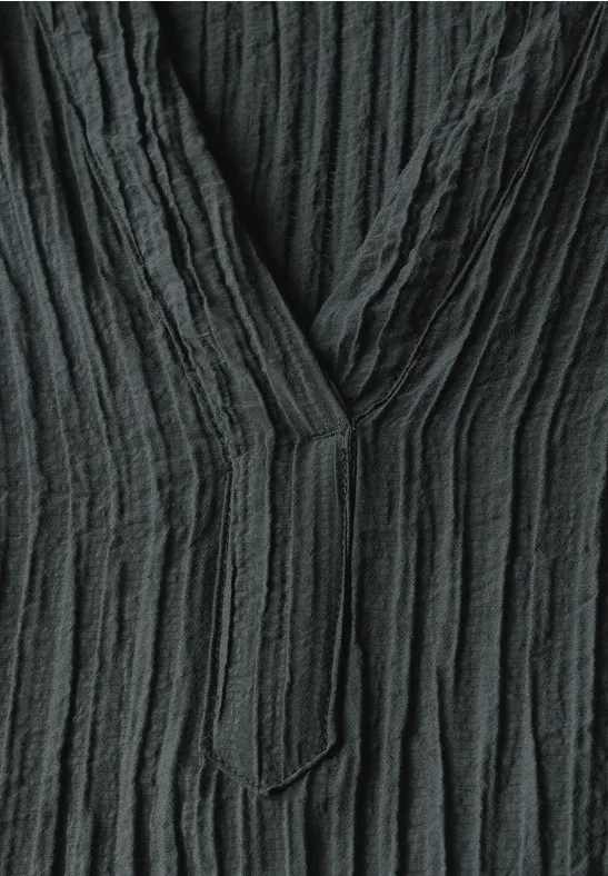 Strukturbluse slate khaki