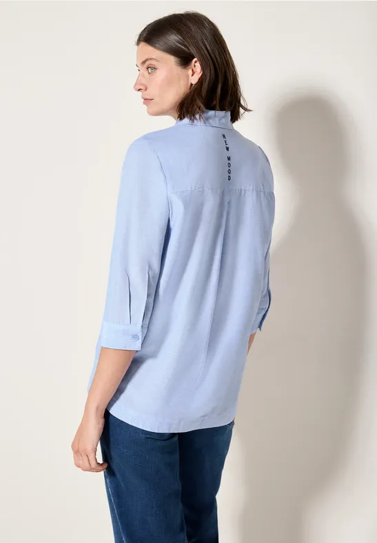 Blouse en chambray blouse blue