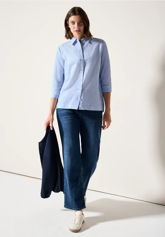 Blouse en chambray blouse blue