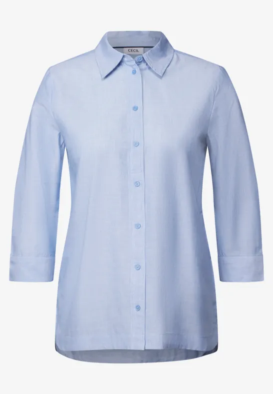 Blouse en chambray blouse blue