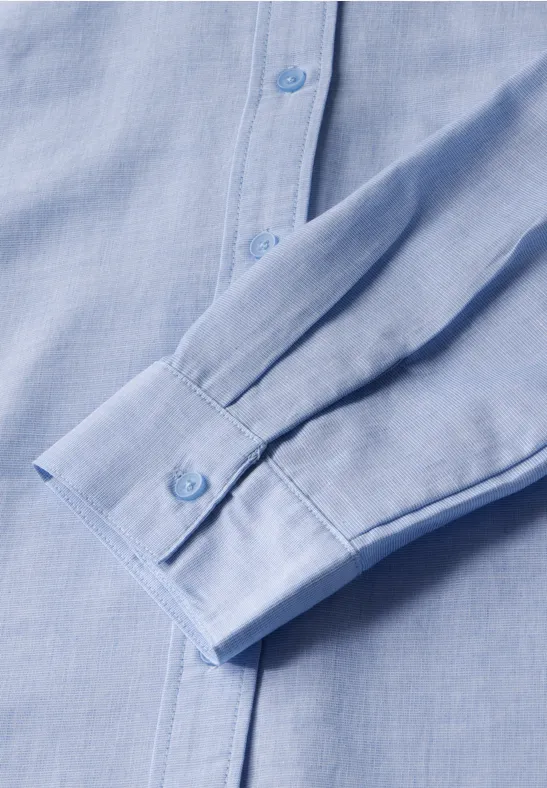 Blouse en chambray blouse blue