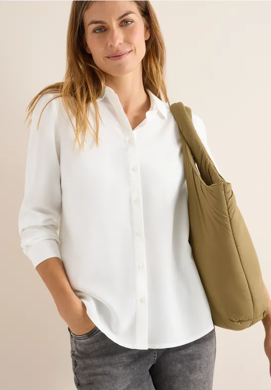 Chemisier en couleur unie vanilla white