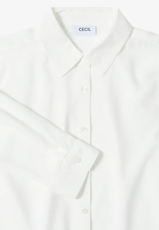 Chemisier en couleur unie vanilla white