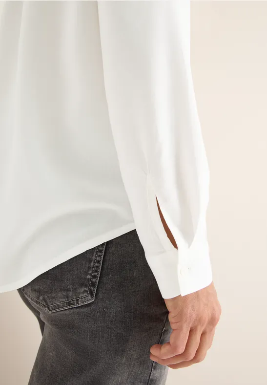 Chemisier en couleur unie vanilla white