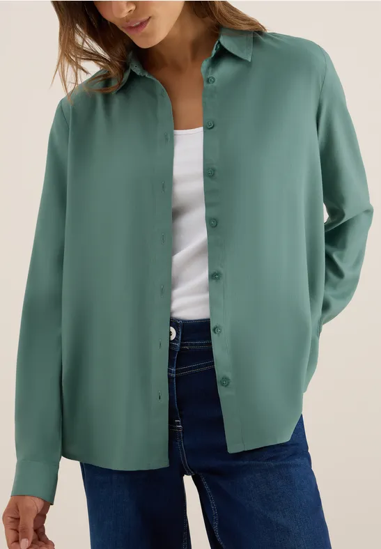 Chemisier en couleur unie jewel green
